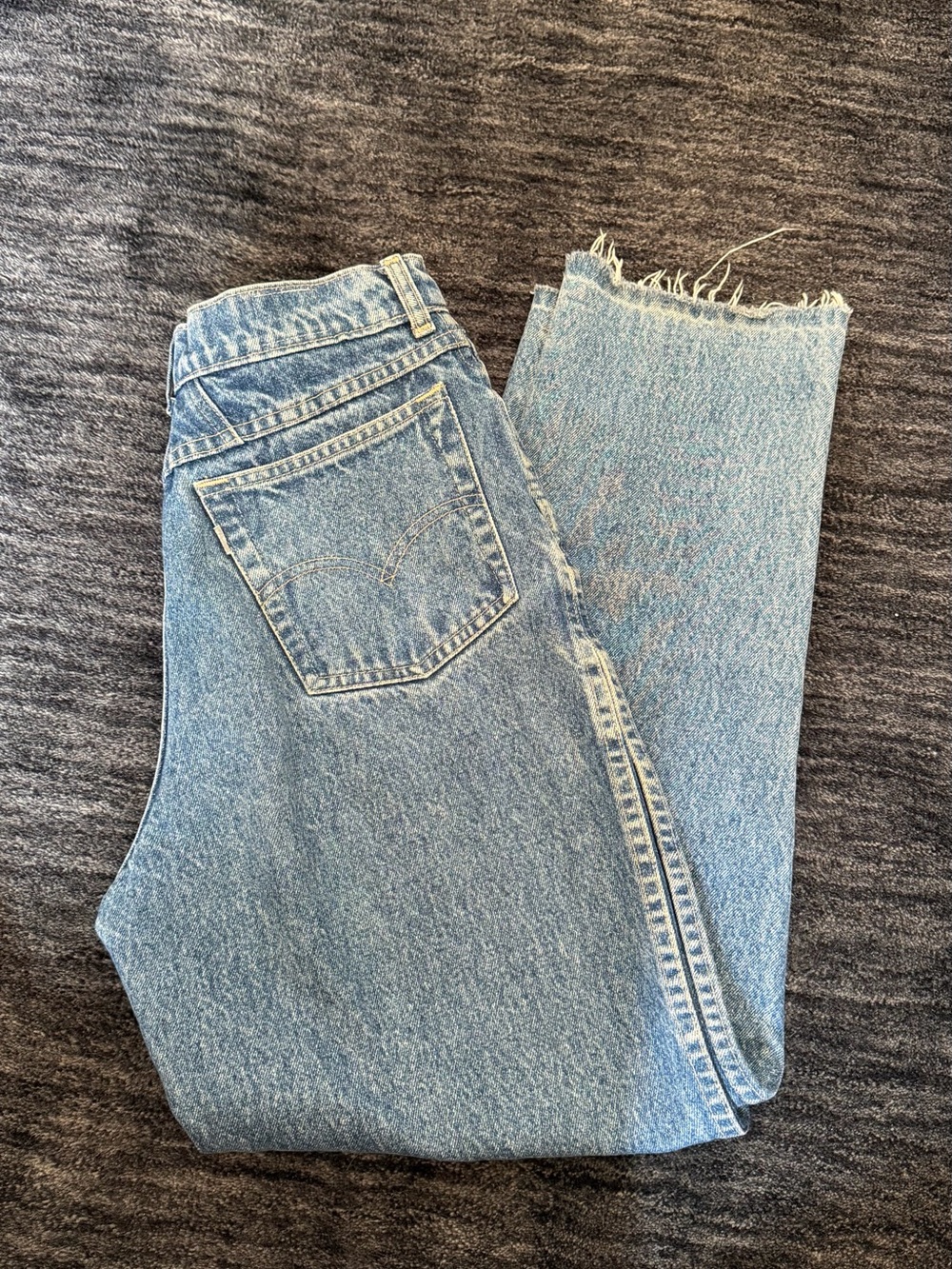 Vintage 12” High-Rise Cinched Waist Light Blue Women's Jeans